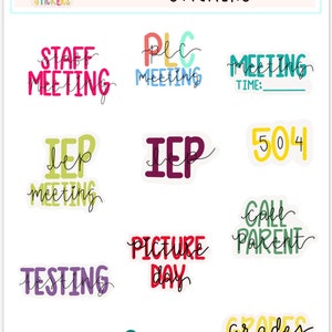 Digitale Leraar Planner Stickers