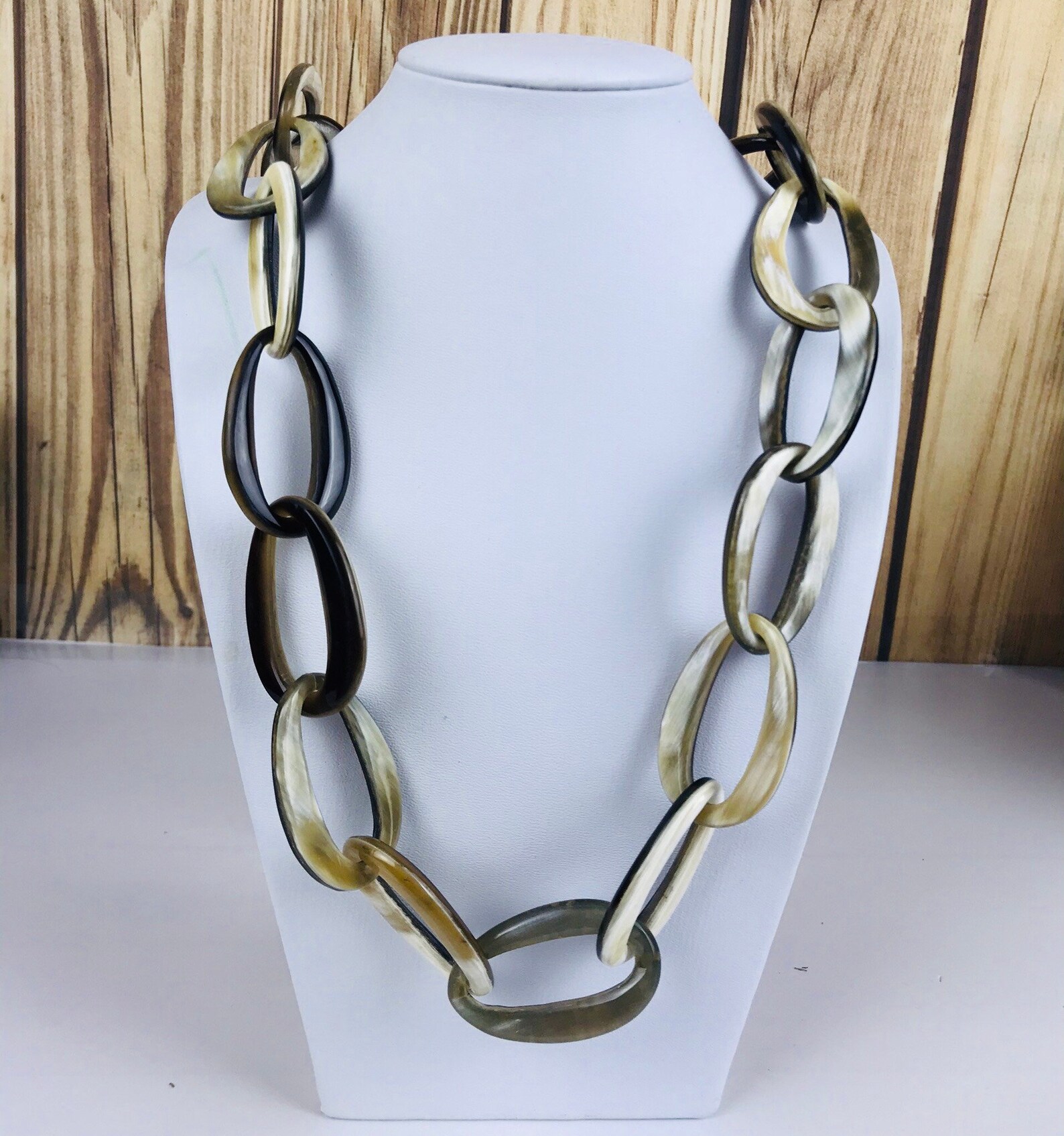 Horn jewelry chain necklace lacquer handmade buffalo horn Etsy