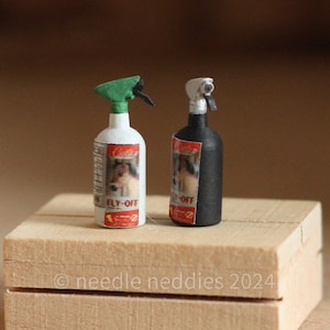 Miniature Fly Spray - 1/12 & 1/9 scale - 3D Printed Prop for Breyer, Julip, Model Horses, Dollhouse Barns, Farms and Stables
