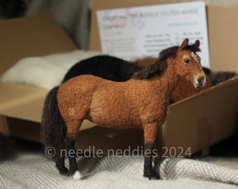 Needle Felting Starter Kit - Creating the Needle Felted Horse - Instructions available separately