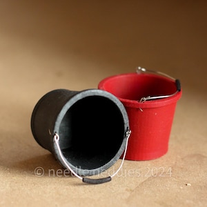 Miniature Bucket - 1/12 & 1/9 scale - 3D Printed Prop for Breyer, Julip, Model Horses, Dollhouse Barns, Farms and Stables