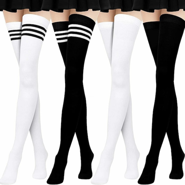 Long Extra Thigh High Socks