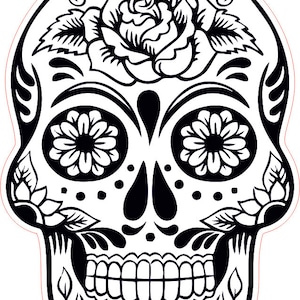 Digital file download Mexican  skull, Dia de los muertos caveira, ficheiro gravação laser, key chain