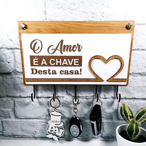 Sleutelhouder digitaal bestand naar lasergesneden, brievenbus, hal sleutelbewaarder, instant download cdr pdf dxf svg, diy sleutelhanger muur hangen, gepersonaliseerd