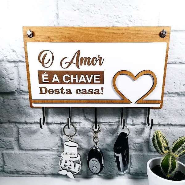 Key holder digital file to laser cut, Mail box, hall key keeper, instant dowload cdr pdf dxf svg, diy keychain wall hanging, personalized