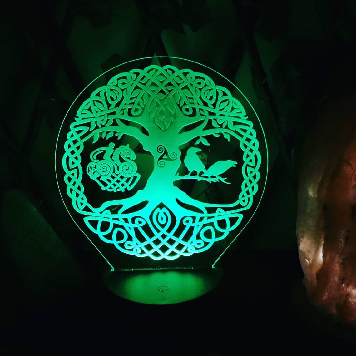 Baum des Lebens Odin Baum des Lebens Nachtlicht nordische - Etsy.de