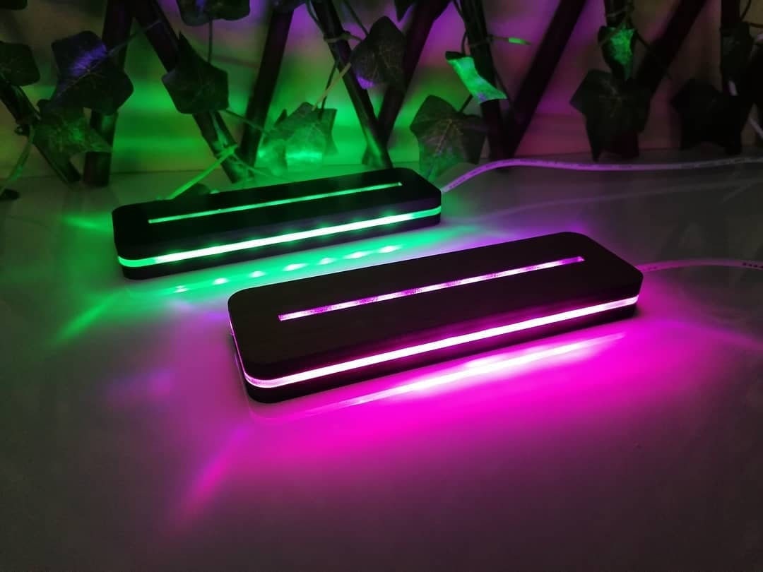 MOODTRAYS ™ Create Your Own LED Light Base & Custom Laser-Etched