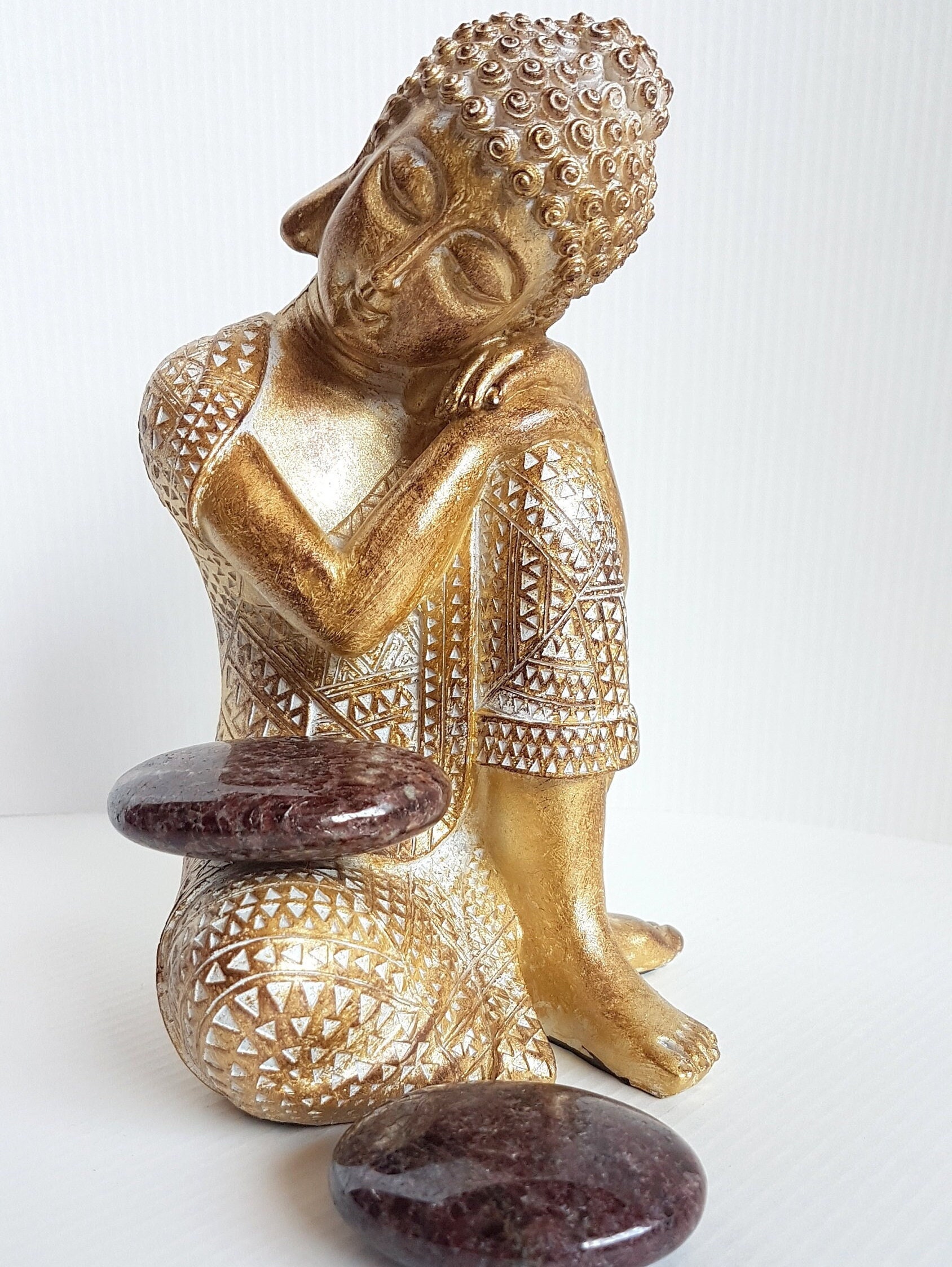 Galet Poli Grenadite, Grenat. Rare Pierre Naturelle Madagascar. Paix Intérieure, Enracinement, Créat