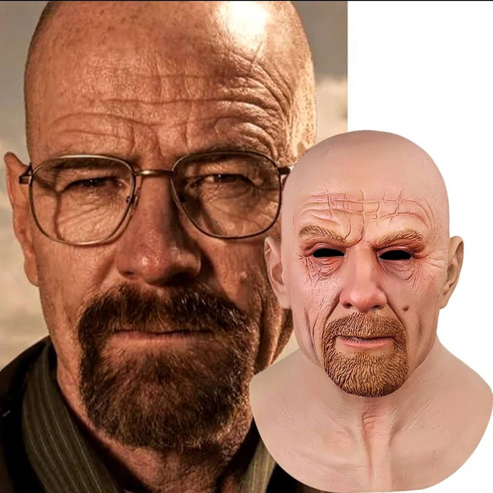 Mr. Heisenberg Breaking Bad Latex Mask Realistic Costume Etsy