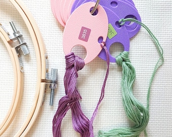 Clear View Thread & Stitch Counter Ruler - Cross Stitch & Embroidery Fabric Counting Tool