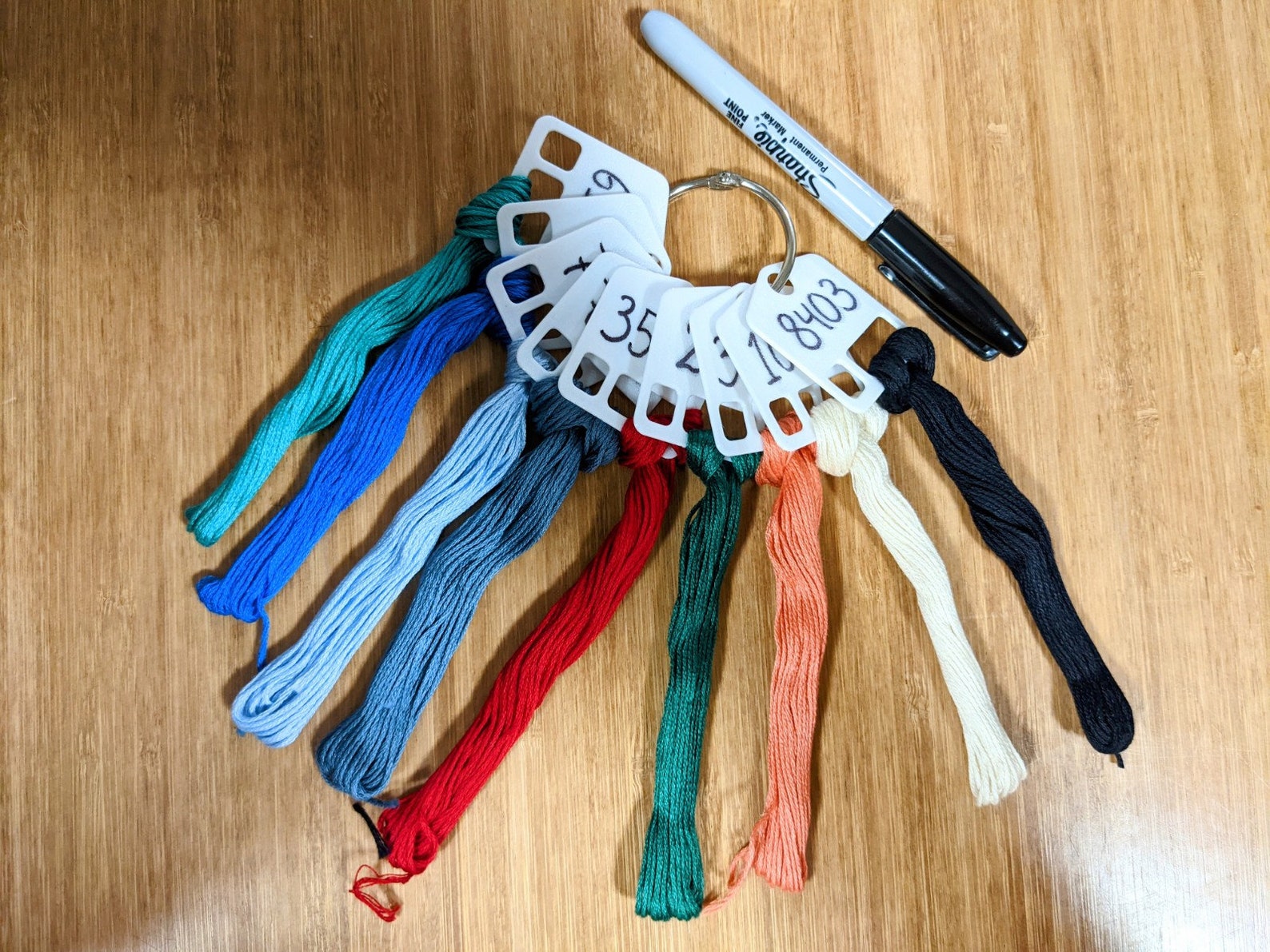 Thread Drops Floss Drops Floss Tags Bobbins Cross Stitch Etsy