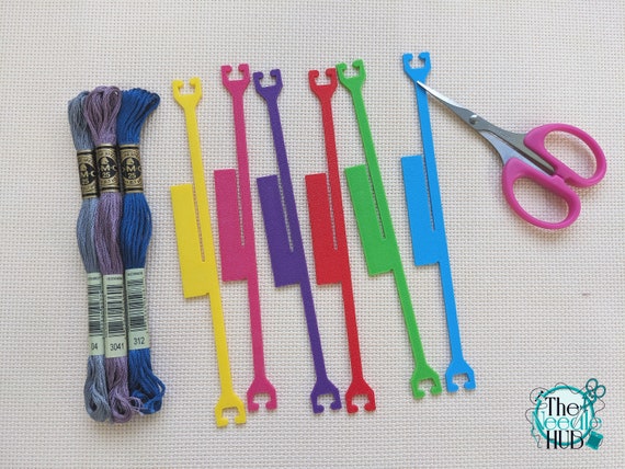 Thread Drops, Floss Drops, Floss Tags, Bobbins, Cross Stitch, Embroidery, Cross  Stitch Tools, 3D Printed Floss Drops, Rectangle Floss Drops 