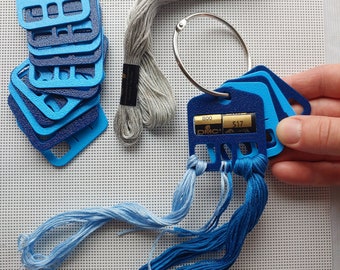 3D Printed Blending Floss Drops with DMC Label Slot