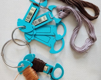 3D Printed Floss Drops: Cross Stitch Embroidery Thread Organizer - Dog Bone Style