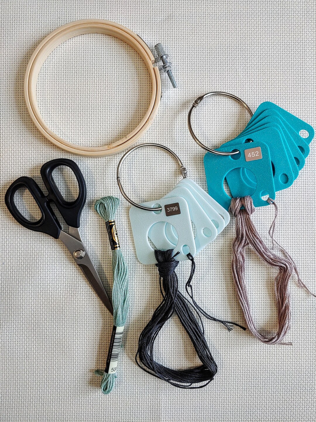 Thread Drops, Floss Drops, Floss Tags, Bobbins, Cross Stitch