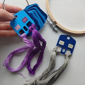 3D Printed Blending Floss Drops: DMC Embroidery Organizer