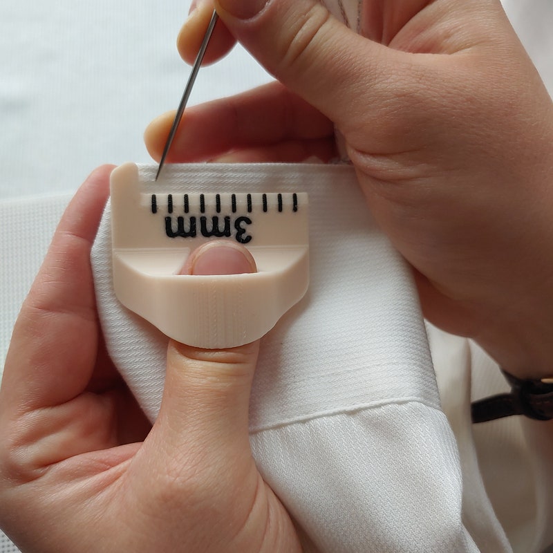 Personalized Template for sewing | Sewing Template | Finger Ruler | Template for equal stitches on the stitch | 3 sizes available
