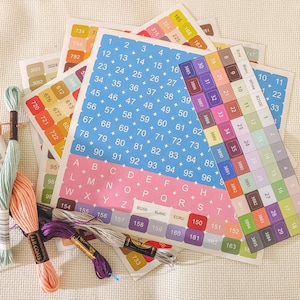 DMC Color Number Label Stickers for Diamond Painting | Cross Stitching | Embroidery | Cross Stitch Organization | DMC Stickers