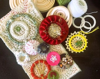 3D Printed Dorcet Rings for Embroidery: Button Making Supplies