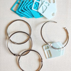 Argolas de fichário de 2,1" para gotas de fio dental
