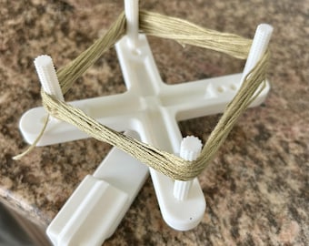 Adjustable Floss Swift - Holds floss while filling bobbins - Bobbin Winding Help Mate