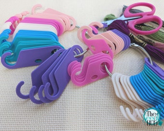 3D Printed Floss Drops for Pegboard: Embroidery Thread Organizer