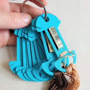 Thread Drops, Floss drops,Thread bobbins, cross stitch, embroidery, cross stitch tools, 3D printed floss drops, Dog Bone Thread Drops