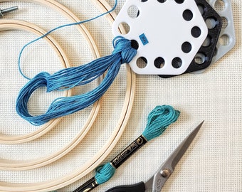 3D Printed Thread Holder, Floss Holder, Hexagon Shape