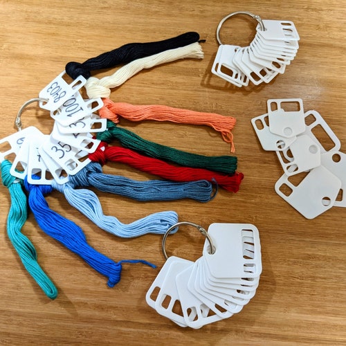 Thread Drops Floss Drops Floss Tags Bobbins Cross Stitch Etsy