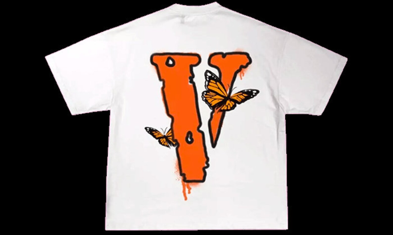 Juice Wrld x Vlone Butterfly TShirt White Etsy