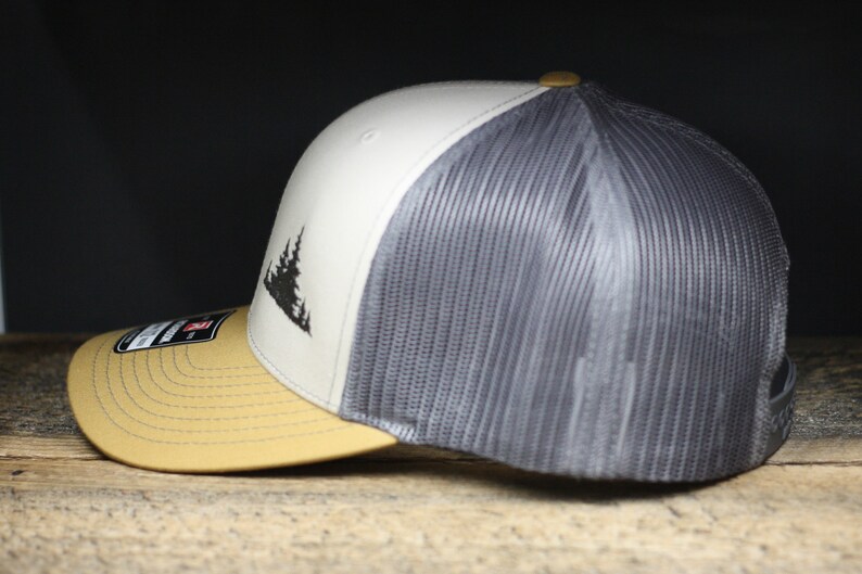 Embroidered Treeline Hat: Richardson 112 Trucker Cap