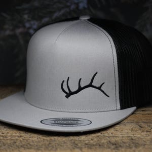 Embroidered nature design on Gray strap back Cap artsy Nature Hat - Etsy main image 2