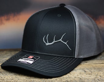 Elk Shed Rack Antler Hat, Richardson 112 Elk Hunter Cap, Hunting Hat, Hunter Gift, Shed Hunter