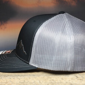 Richardson 112 Embroidered Mountains Hat - Outdoors Cap - Hiking, Exploring, Camping