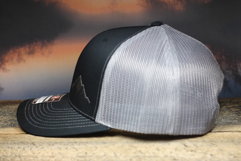 Richardson 112 Embroidered Mountains Hat - Outdoors Cap - Hiking, Exploring, Camping