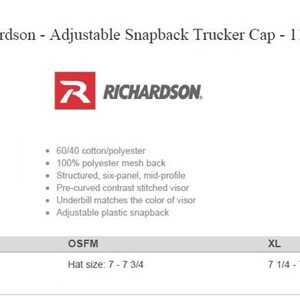 Richardson 112 Embroidered Mountains Hat - Outdoors Cap - Hiking, Exploring, Camping