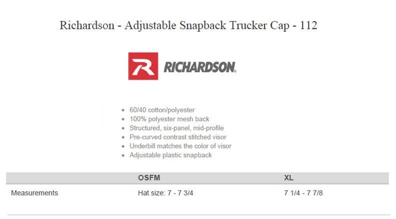 Richardson 112 Embroidered Mountains Hat - Outdoors Cap - Hiking, Exploring, Camping