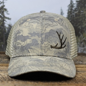 Whitetail Deer Antler Dri-Duck Hunting Cap: Lucky Outdoorsman Hat, Gift for Hunters