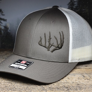 Whitetail Deer Antler Hat, Richardson 115 Trucker Cap