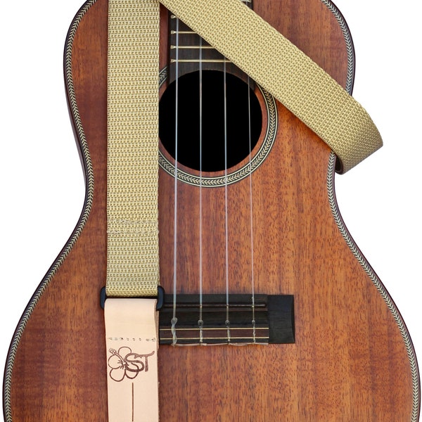 Correa de ukelelo de 1" - Beige