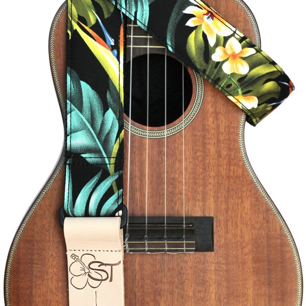 1.5"Ukulele Strap - Oiseau de Paradis