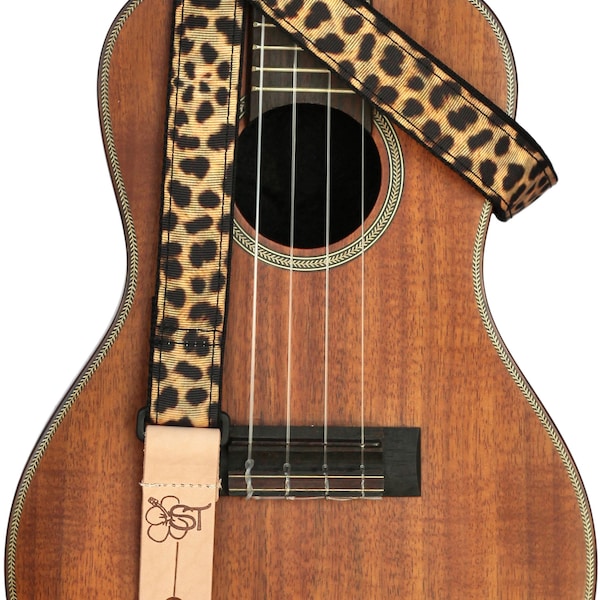 1" Ukulele Strap - Leopard