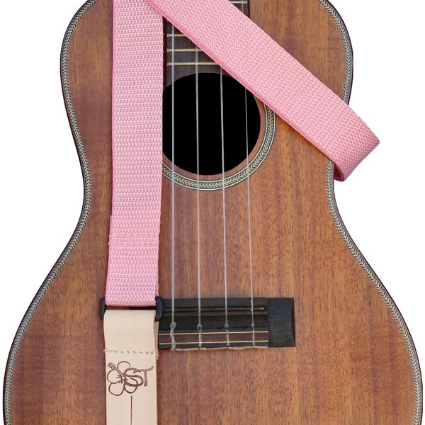 1" Kids Sized Ukulele Strap - Pink