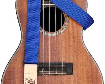 1" Kids Sized Ukulele Strap - Blue