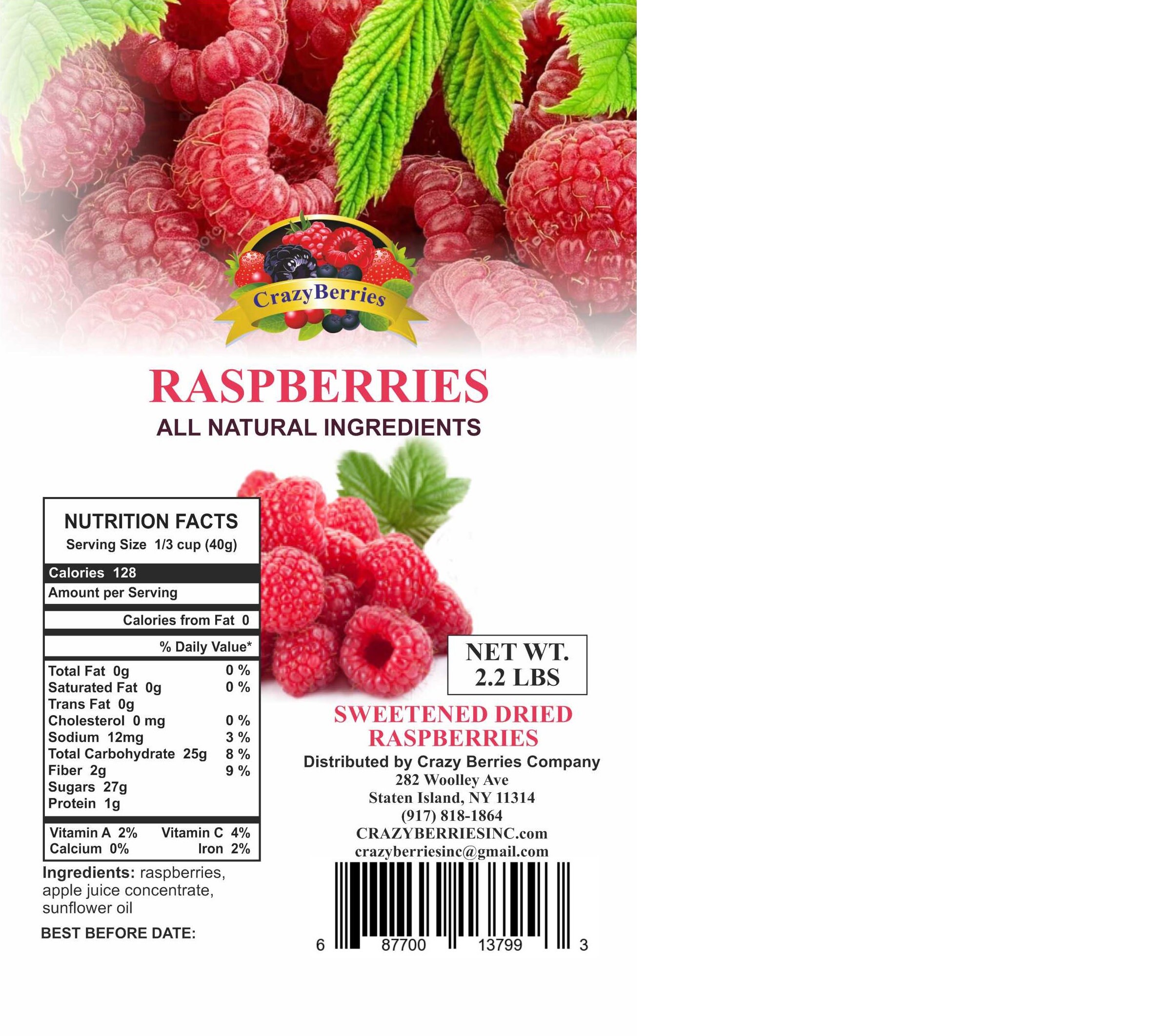 Dried Raspberries 2.2 lbs 1 KG Etsy