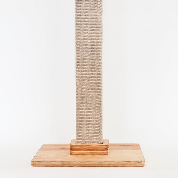 28" Natural Sisal Cat Scratching Post made with Organic Catnip-Made in the USA (Maple Classic)