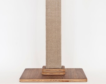 36" Natural Sisal Cat Scratching Post with Organic Catnip-Made in the USA (Walnut Classic)