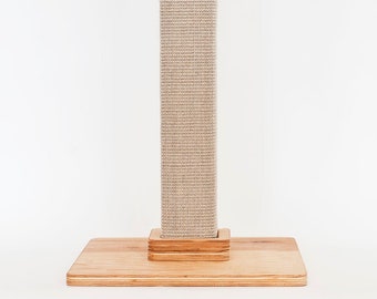 36" Natural Sisal Cat Scratching Post with Organic Catnip-Made in the USA (Maple Classic)