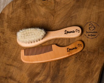 Brosse et peigne personnalisés