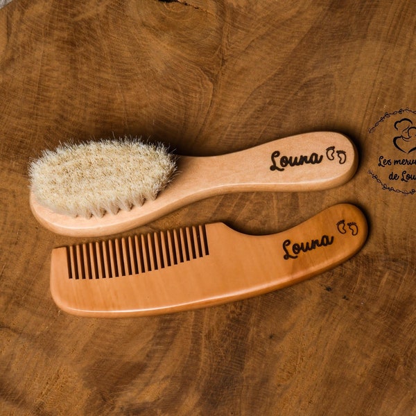 Brosse et peigne personnalisés